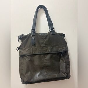 Coach *Project* Shoulder/ Tote Messenger Bag Nylon leather trim